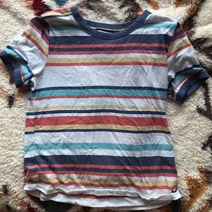striped hollister top size L